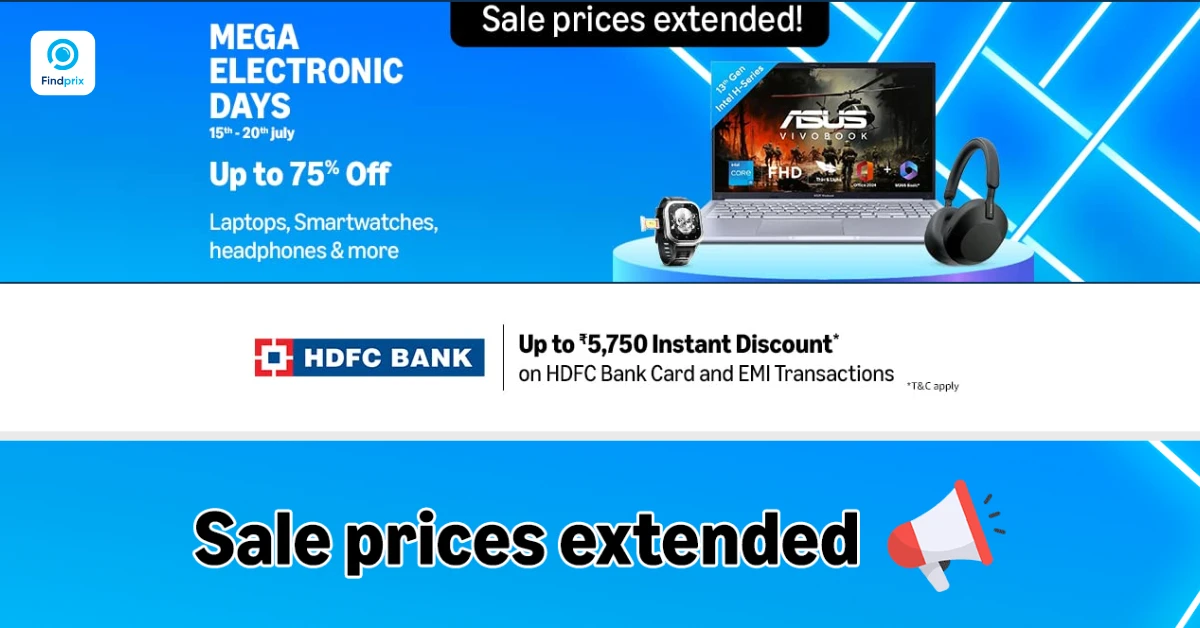 Amazon Mega Electronics Days: Prime Day Sale Prices Extended