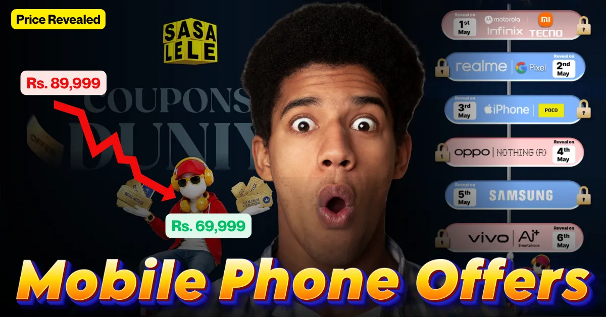 Flipkart Sasa Lele Sale 2026 Mobile Phone Offers — Google, Realme Deals Revealed Today at 12 PM