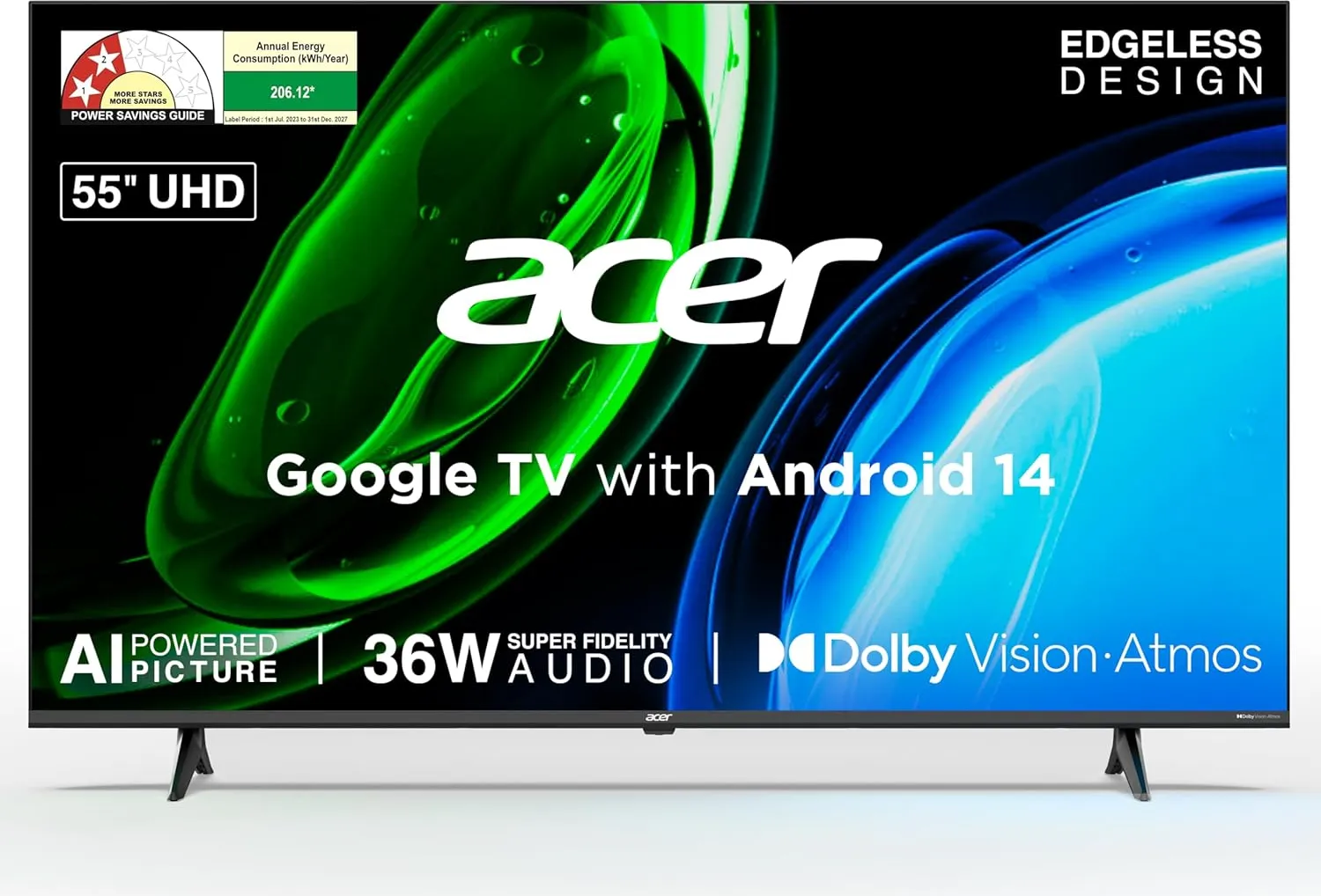 Acer Ultra I Series 55-inch 4K Smart TV (AR55UDGGU2875BD)