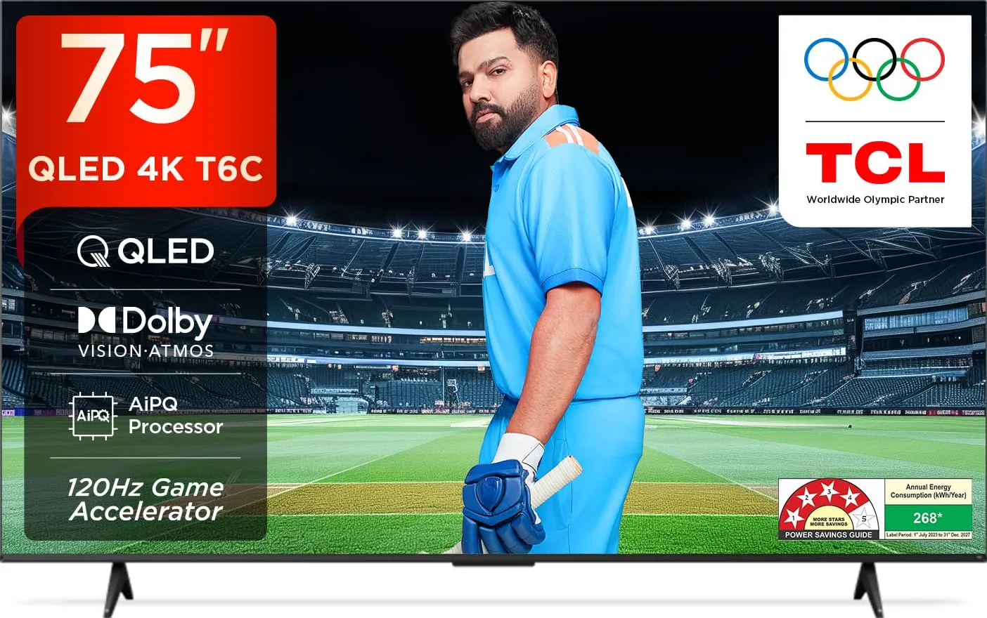 TCL 75-inch 4K Smart TV (75T6C)