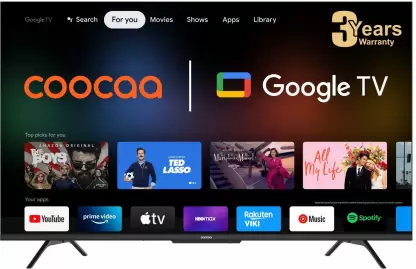 Coocaa Frameless 65Y72 65 Inches 4K LED Smart Google TV
