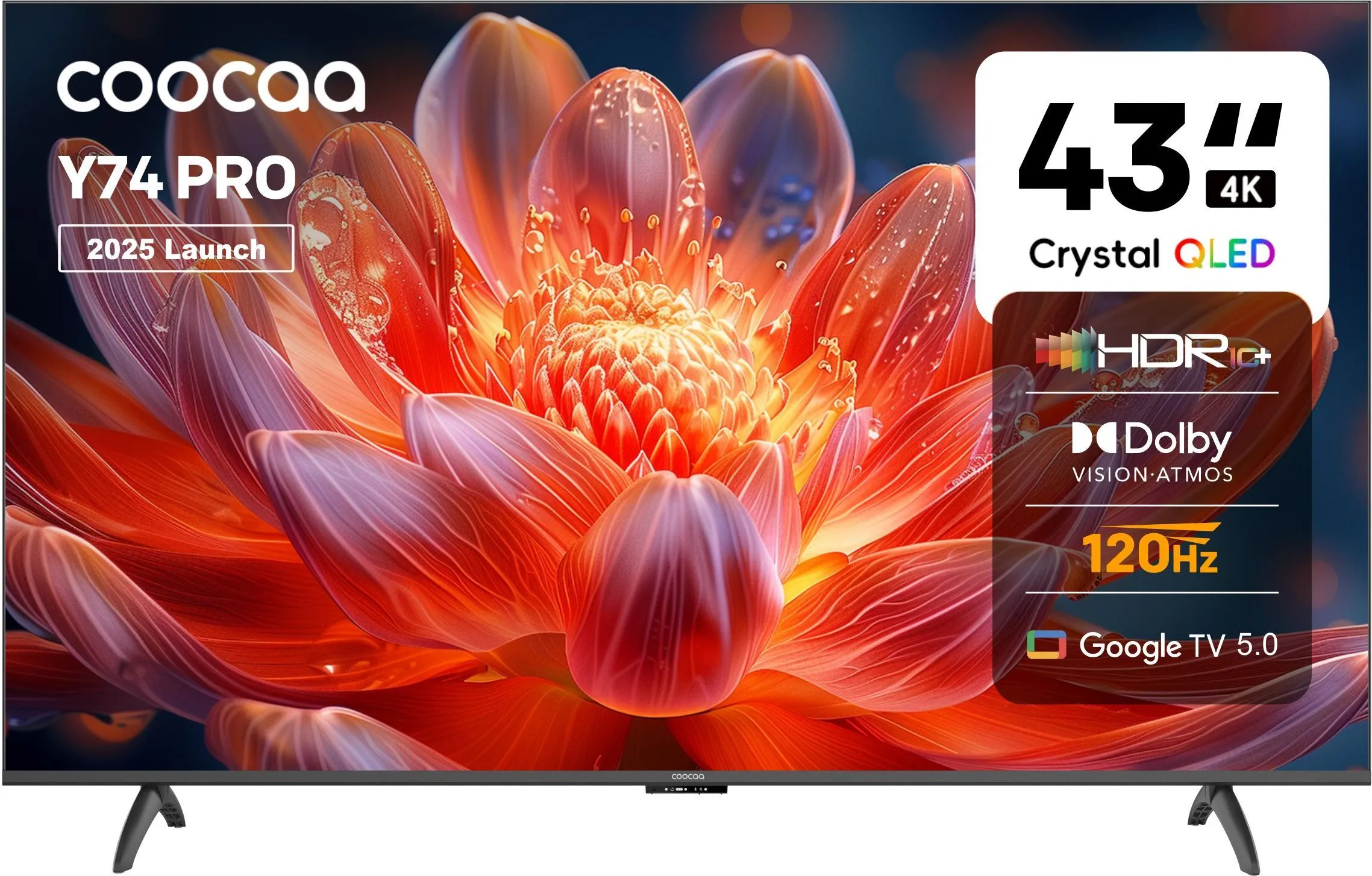 Coocaa Y74 Pro 43-inch 4K Smart TV (43Y74 Pro)