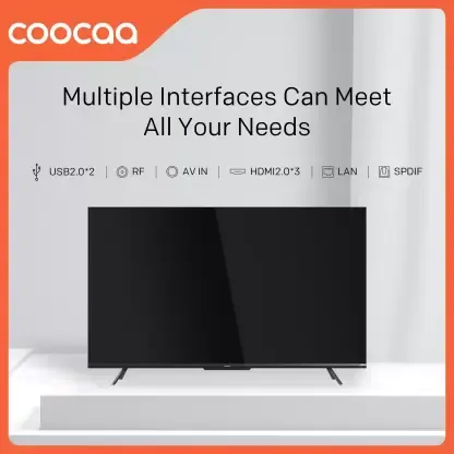 Coocaa Frameless 55Y72 55 Inches 4K LED Smart Google TV
