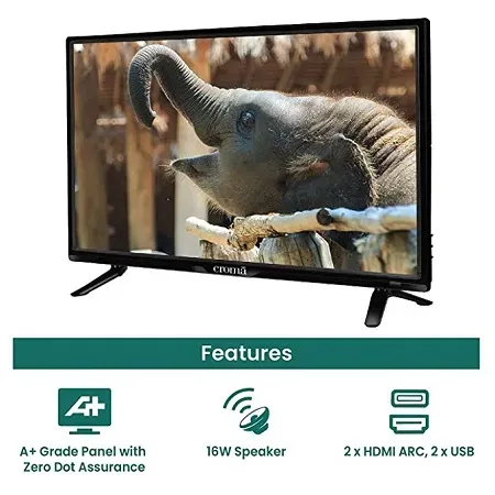 Croma CRELE3101SBT24 24 Inches HD Ready LED TV