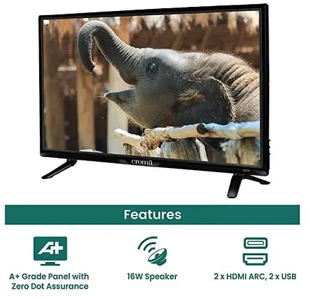 Croma CRELE3101SBT24 24 Inches HD Ready LED TV