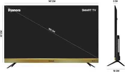 Dyanora OMEGA DY-LD65U2S-001 65 inches 4K LED Smart TV