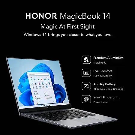 Honor MagicBook 14 NobelM-WFQ9AHNE Ryzen 5 5500U (16GB/512GB SSD/Windows 11)
