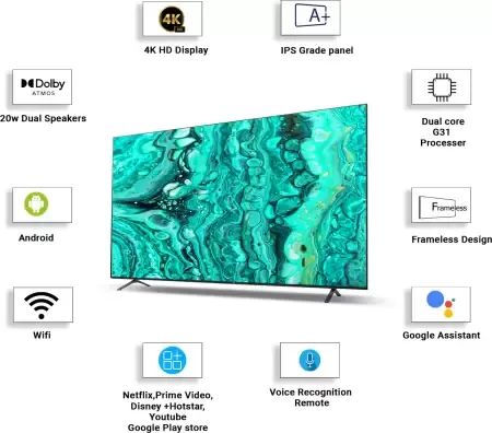 IQ IQFL55ST 55 inches 4K QLED Smart TV