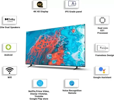 IQ IQFL65ST 65 inches 4K QLED Smart TV