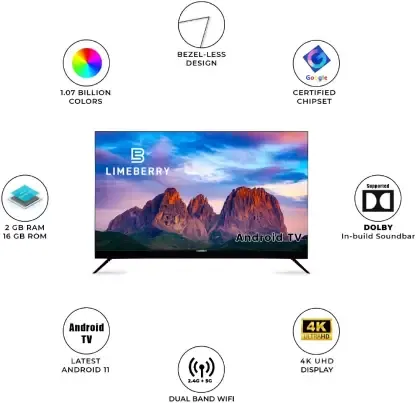 Limeberry 65MU11SSSB5GV 65 inches Ultra HD 4K LED Smart TV