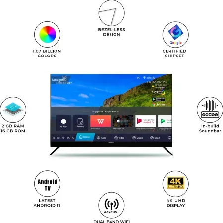 Limeberry LB55MU11BSSB5GV 55 inches 4K LED Smart TV
