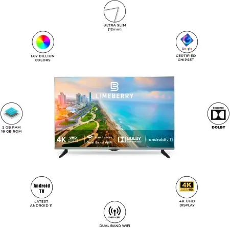 Limeberry SP50QU11SSPS5GV 50 inches 4K QLED Smart TV