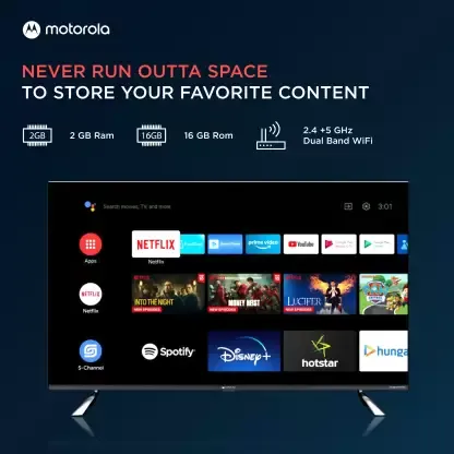 Motorola Revou-Q 55UHDAQMDT5Q 55 Inches 4K Smart TV