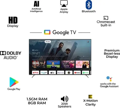 Power Guard PG32GTV 32 inches HD Ready LED Smart TV