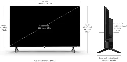 Acer Ultra V Series 32-inch HD Ready QLED Smart TV (AR32QDVGU2841BD)