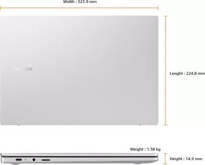 Samsung Galaxy Book Go NP340XLA-KA1IN Snapdragon 7c Gen 2 (4GB/128GB EMMC/Windows 11)
