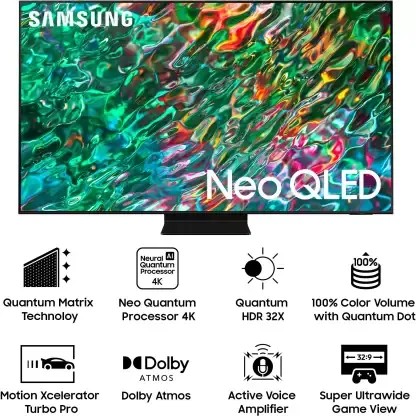Samsung QA50QN90BAKLXL 50 Inches 4K QLED Smart Tizen TV