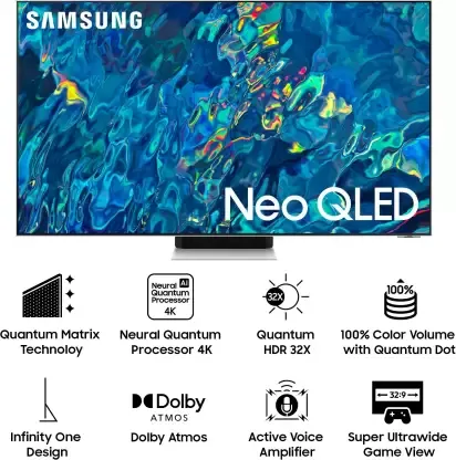 Samsung QA65QN95BAKLXL 65 Inches 4K QLED Smart Tizen TV