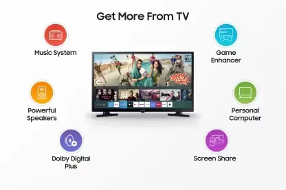 Samsung Wondertainment Series UA32T4340BKXXL 32 Inches HD Ready LED Smart Tizen TV
