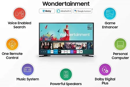 Samsung Wondertainment Series UA32TE40AAKBXL 32 Inches HD Ready LED Smart Tizen TV