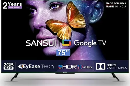 Sansui JSW75GSUHDFF 75 inches 4K LED Smart TV