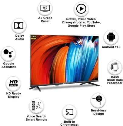 Sansui JSWY32GSHD 32 inches HD Ready LED Smart TV