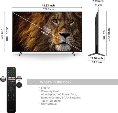 Sony Bravia KD-55X80AJ 55 Inches 4K LED Smart TV