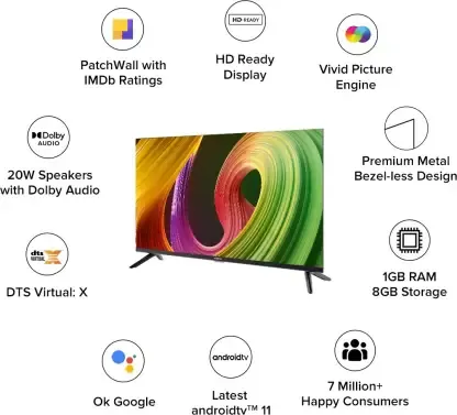 Xiaomi 5A L32M7-5AIN 32 inch HD Ready LED Smart TV 2022