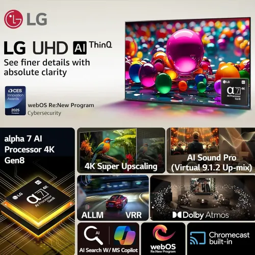 LG UA Series 65-inch 4K Smart TV (65UA82006LA)