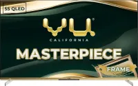 Vu Masterpiece Frame Series 55MASTERPIECE 55 inches 4K QLED Smart TV