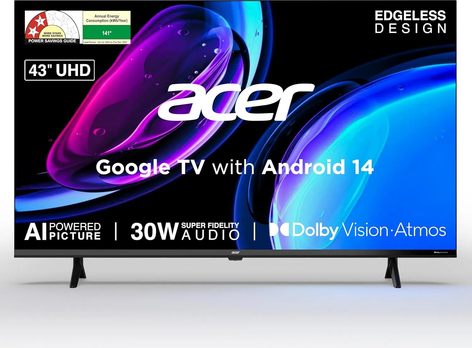 Acer Ultra I Series 43-inch 4K Smart TV (AR43UDGGU2875BD)